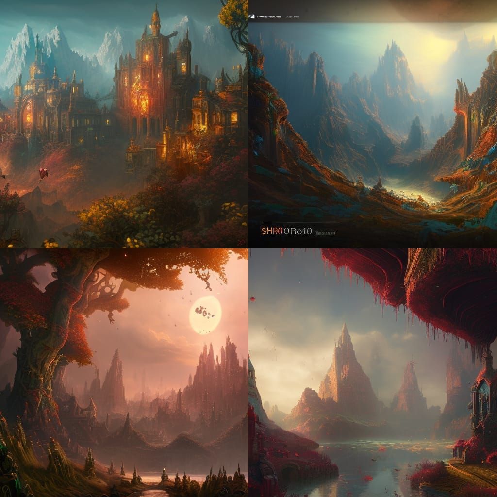 Fantastical Mushroom in Detailed Matte Painting