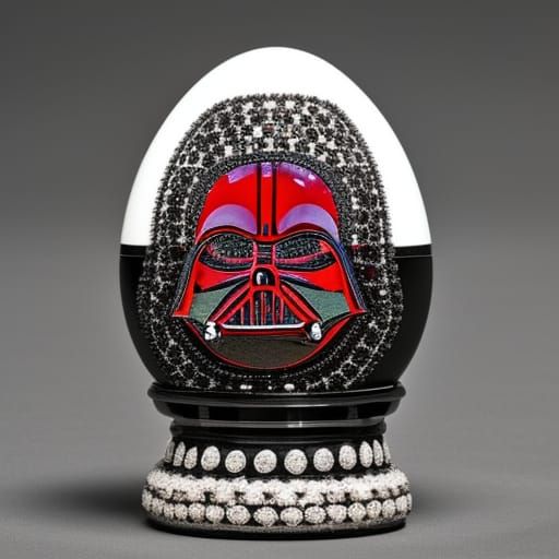Red Darth Vader Yin Yang Egg