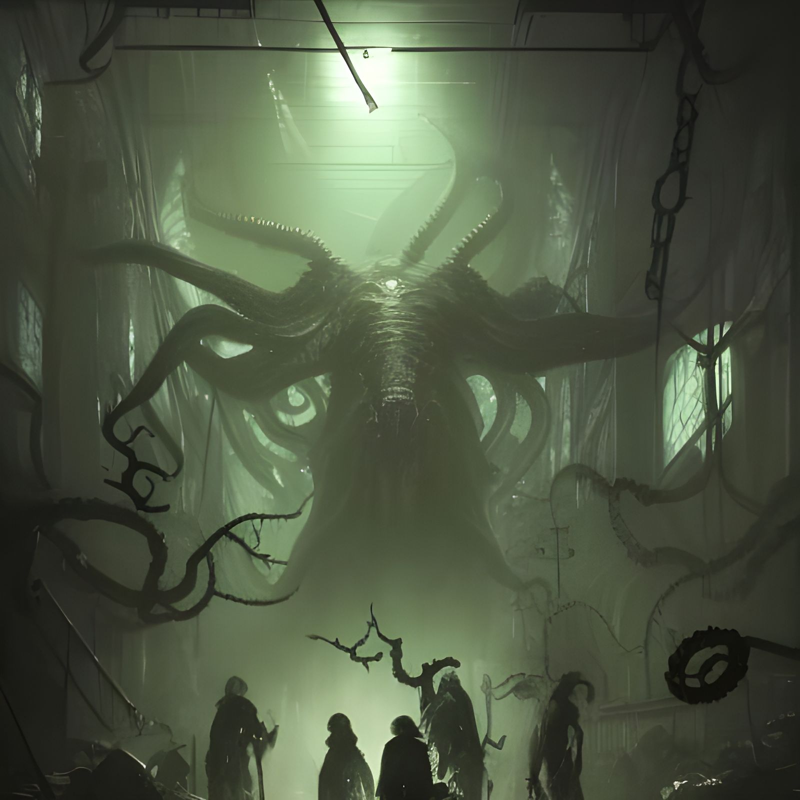 Eldritch Skaven Horror in Anime Comic Style