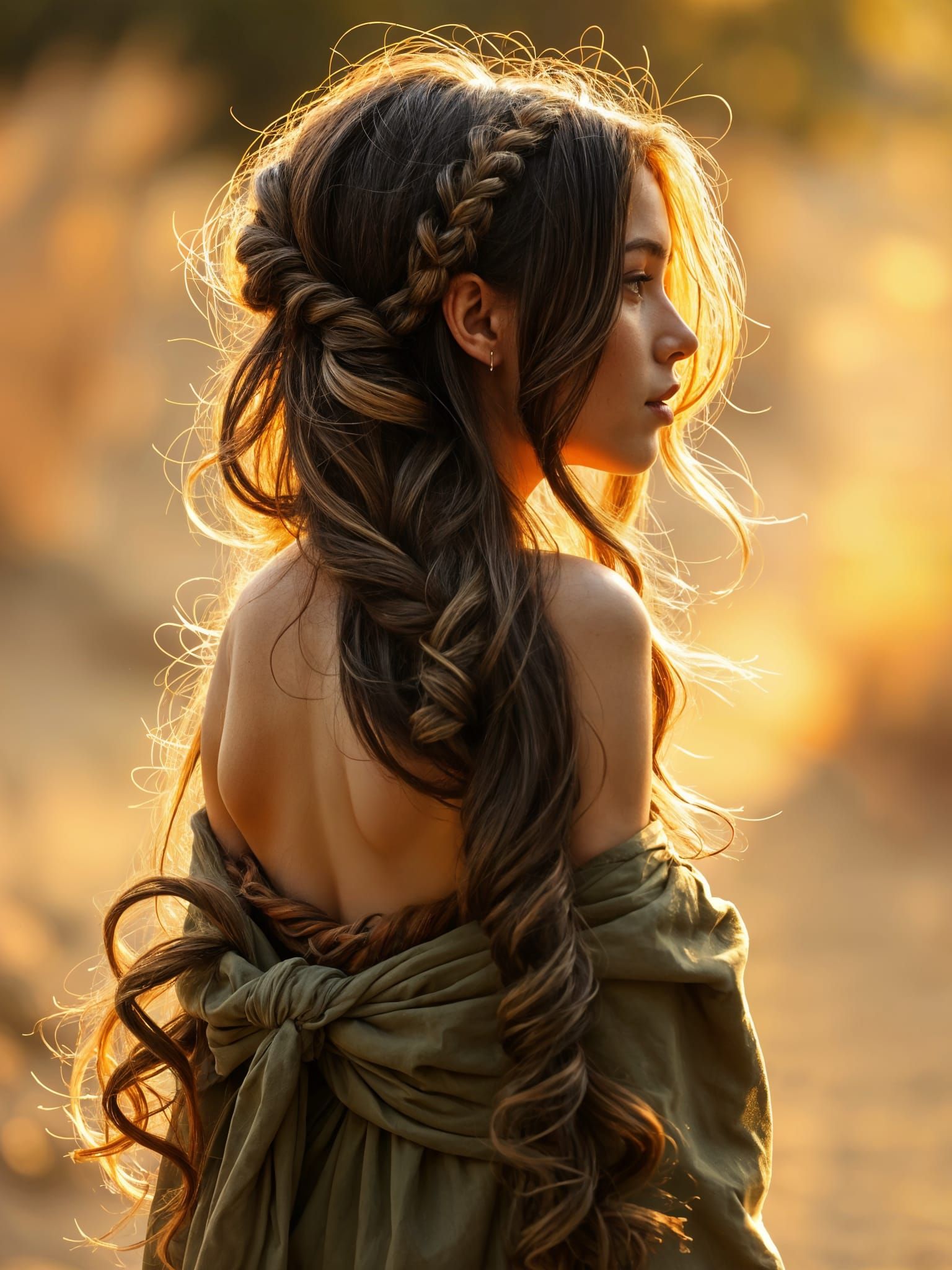 Surreal Braided Hair in Ellen Jewett Style
