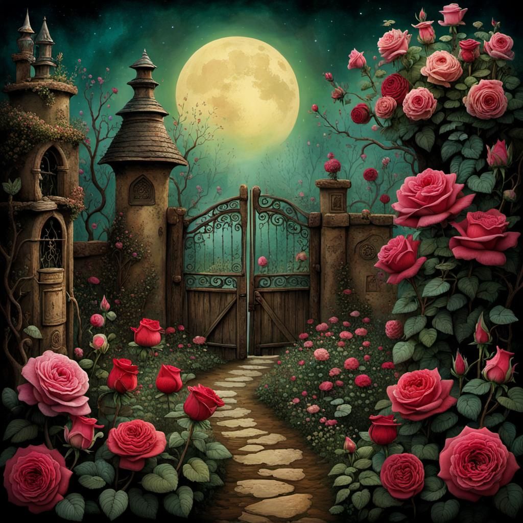 Rose Grower in Garden: Mignola and Kehoe Style