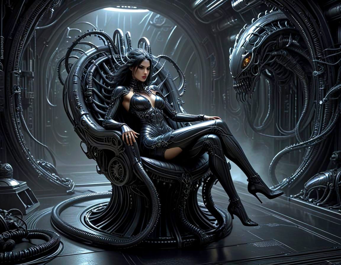 Bio-Mechanical Love Chair in Erotomechanics Style