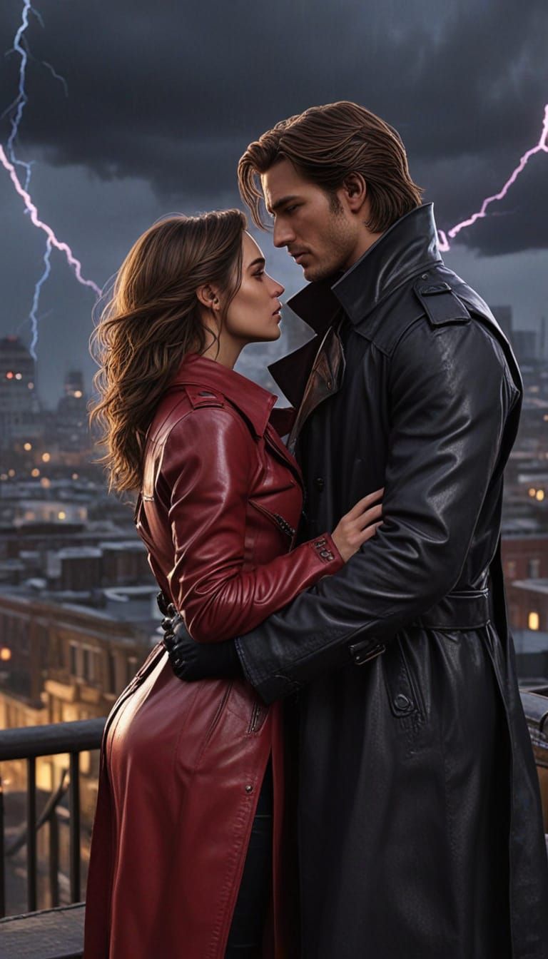 Gambit and Rogue: Comic Book Realism Fusion