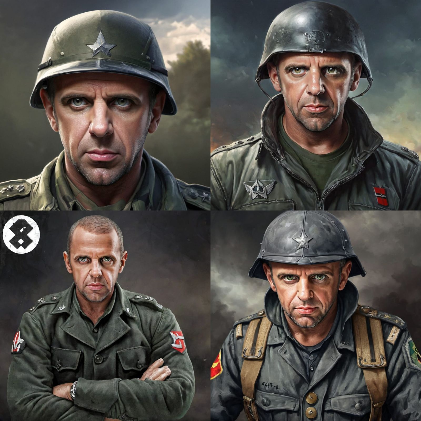 3D Anime Art Portrait of Soldier in WW2 Uniform