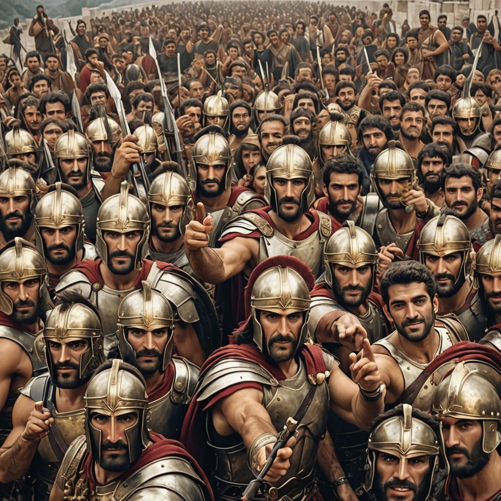 Greek Warriors Take a Selfie