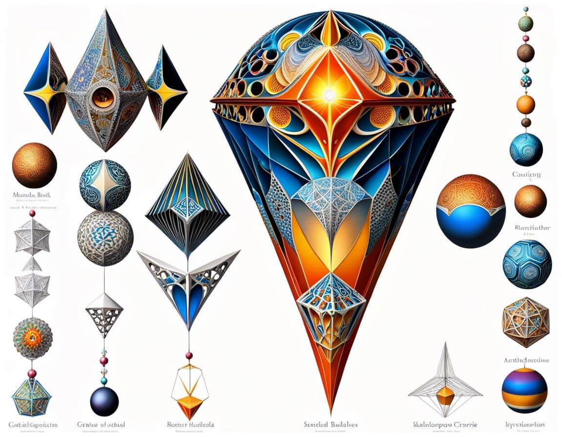 Fractal Wave: Crystalline 3D Earth Chakra Design