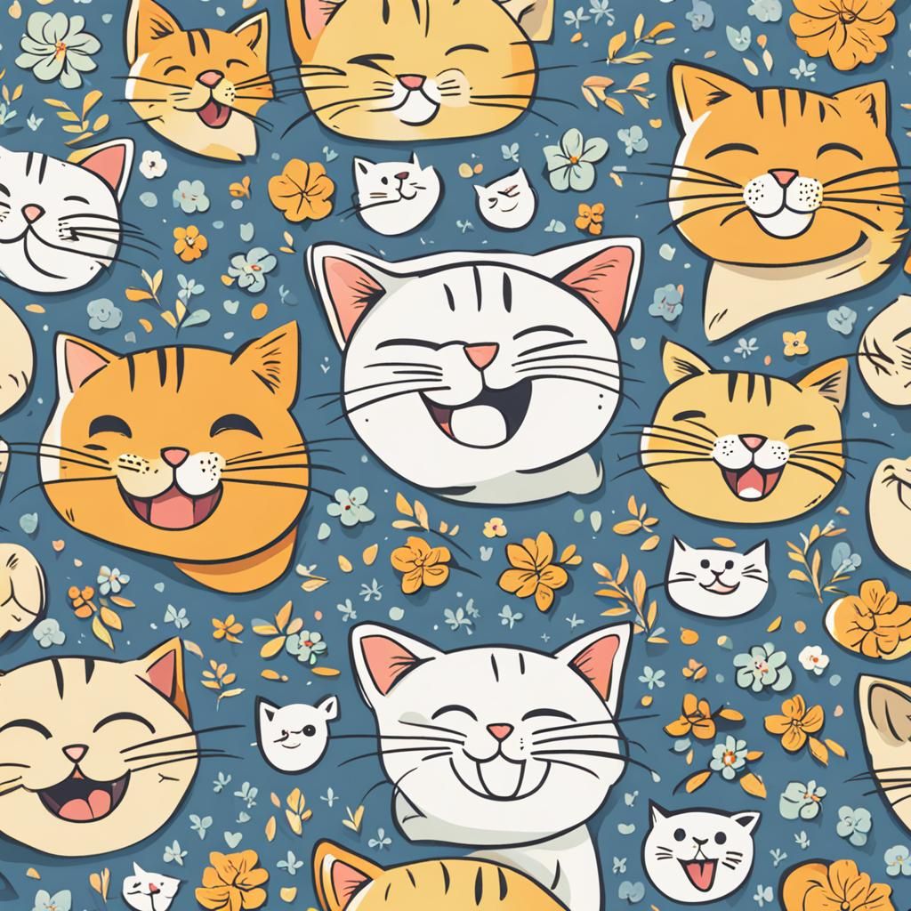 Happy Cat Generated by AI