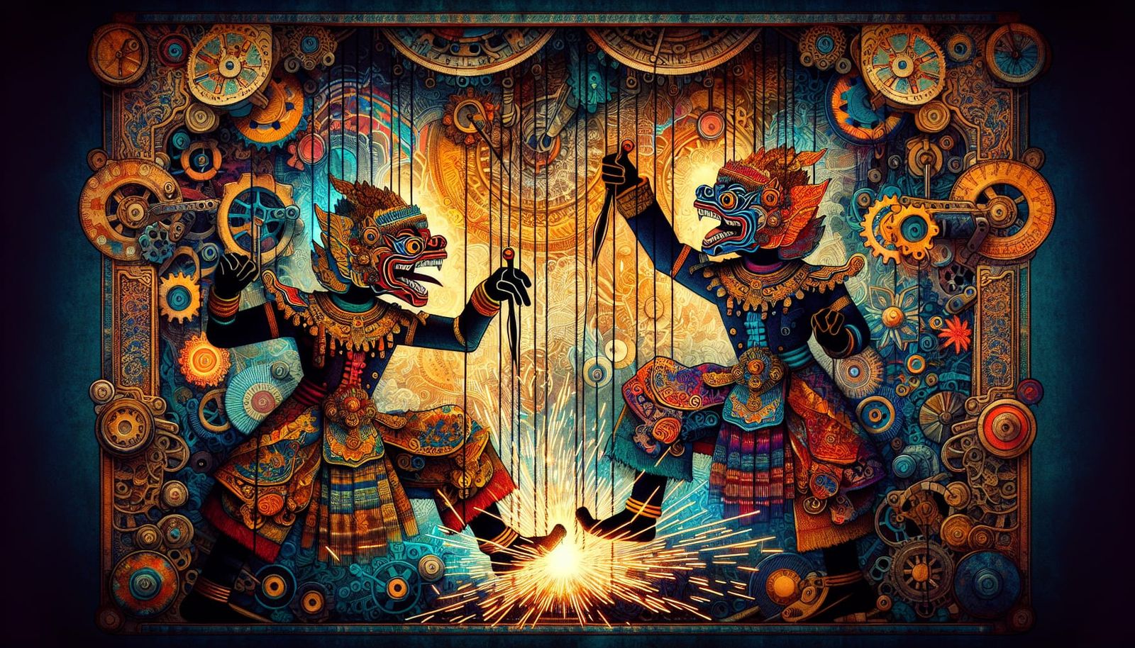 Digitised Steampunk Wayang Interpretive Repair Crew Wayangam...