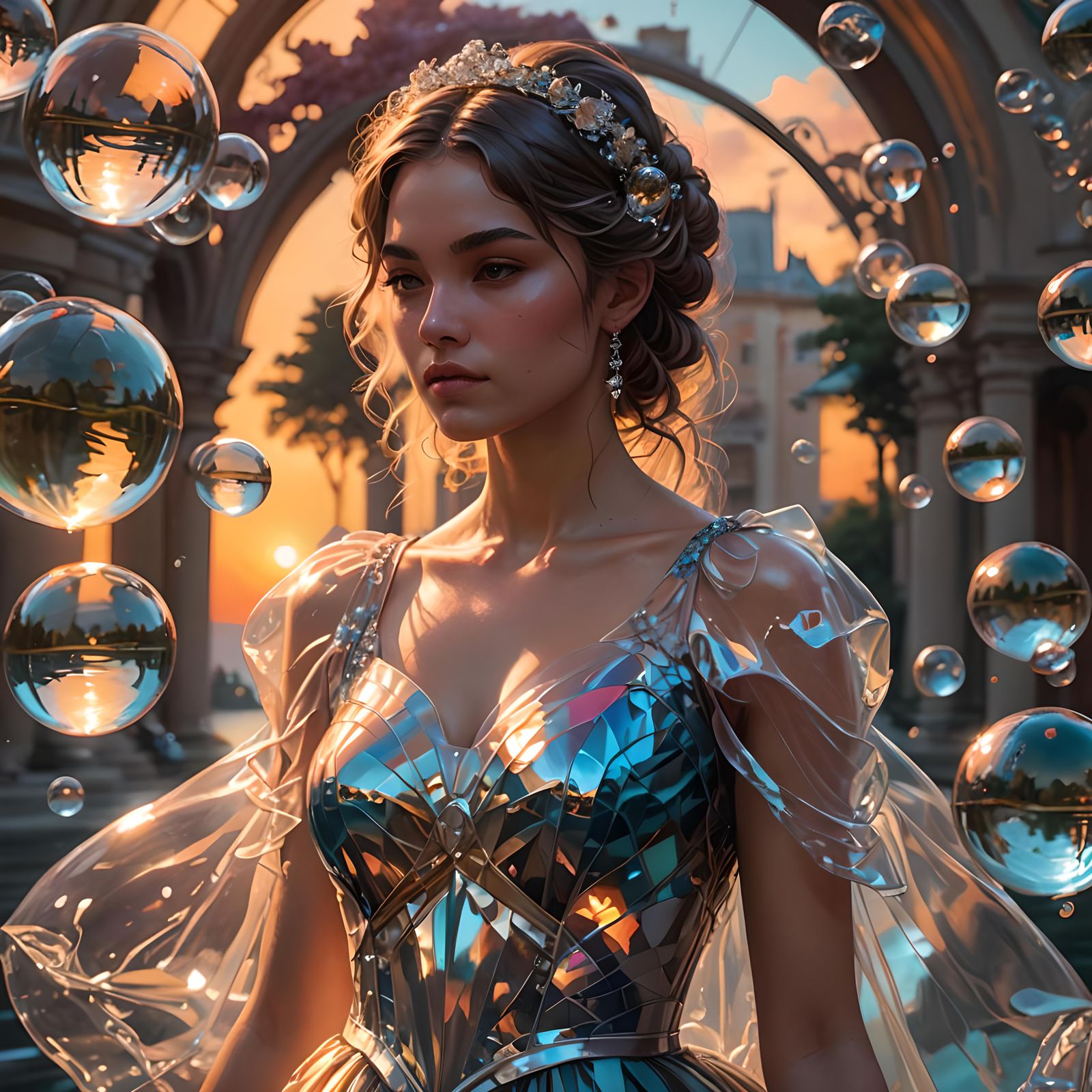 Dress inspired by Water