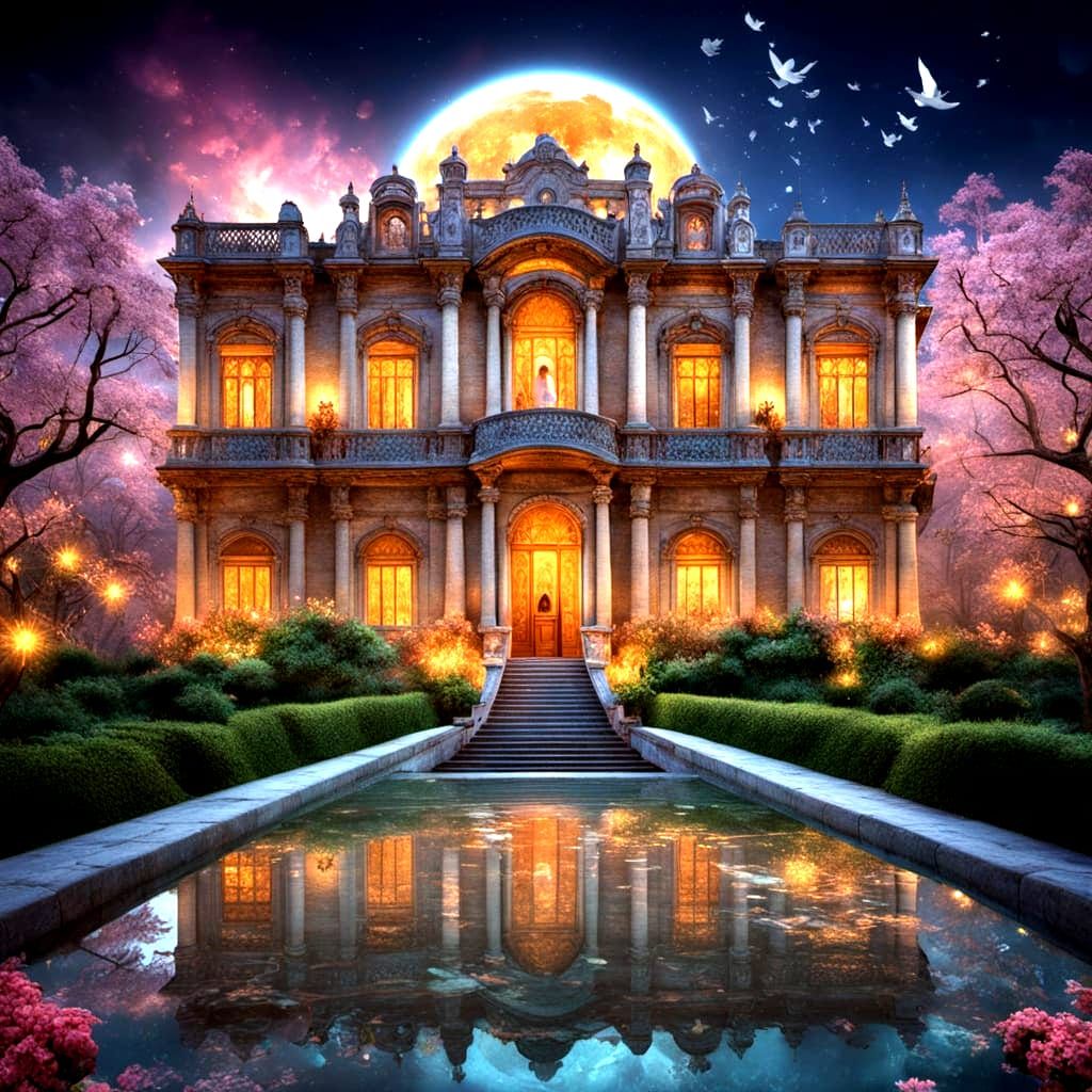 Enchanted Palace with Flying Fairies
