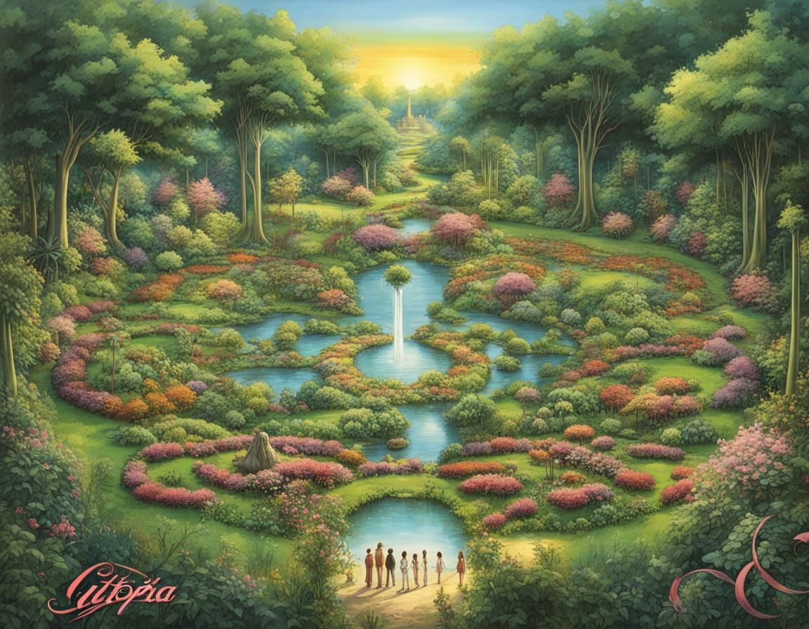 Utopian Garden of Eden: An AI Vision