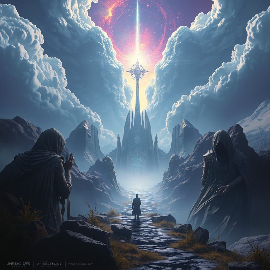 Fantastical Holy Ghost Matte Painting in Deep Color