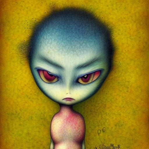 Surreal Figures in Expressionist Style