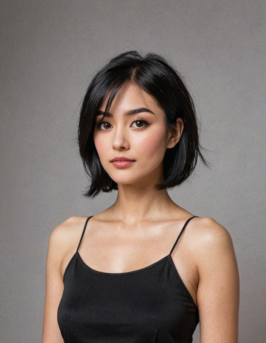 Anime Warrior Woman with Sword in 3D Render