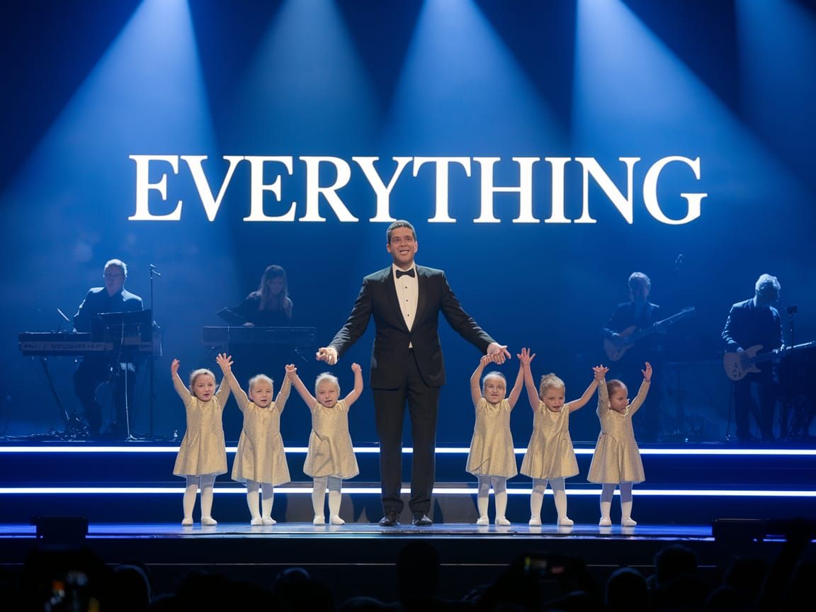 Michael Bublé Babies Sing Onstage Together