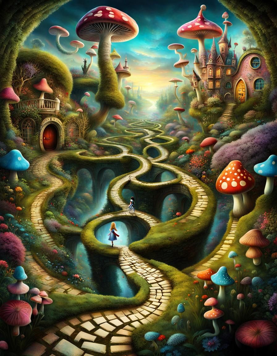 Alice in Wonderland Labyrinth Adventure by Jansson