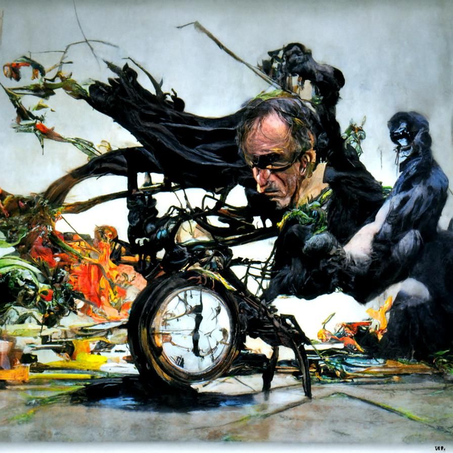 Last Man in Retrofuturistic World: Photorealistic DSLR HDR