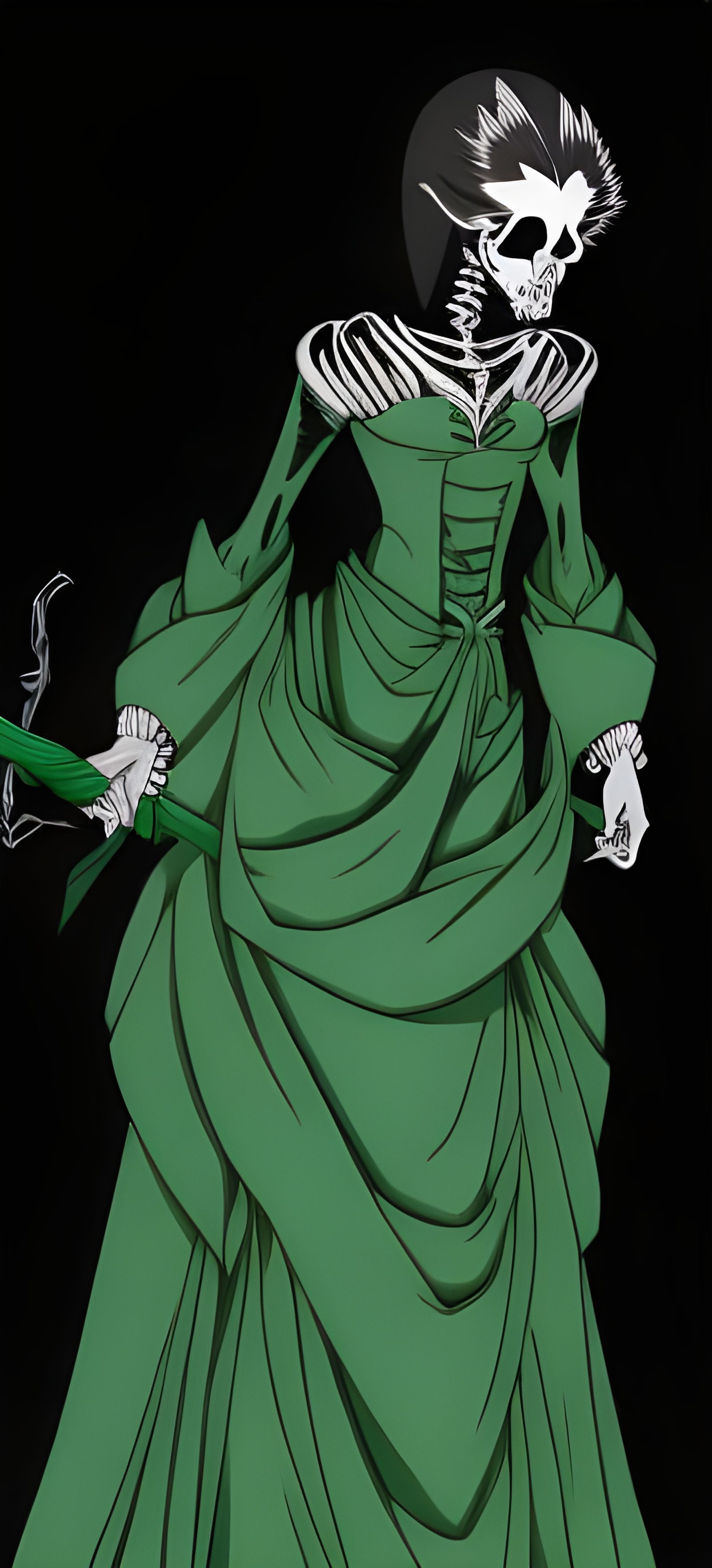Hone Onna: Bone Woman Spirit in Green