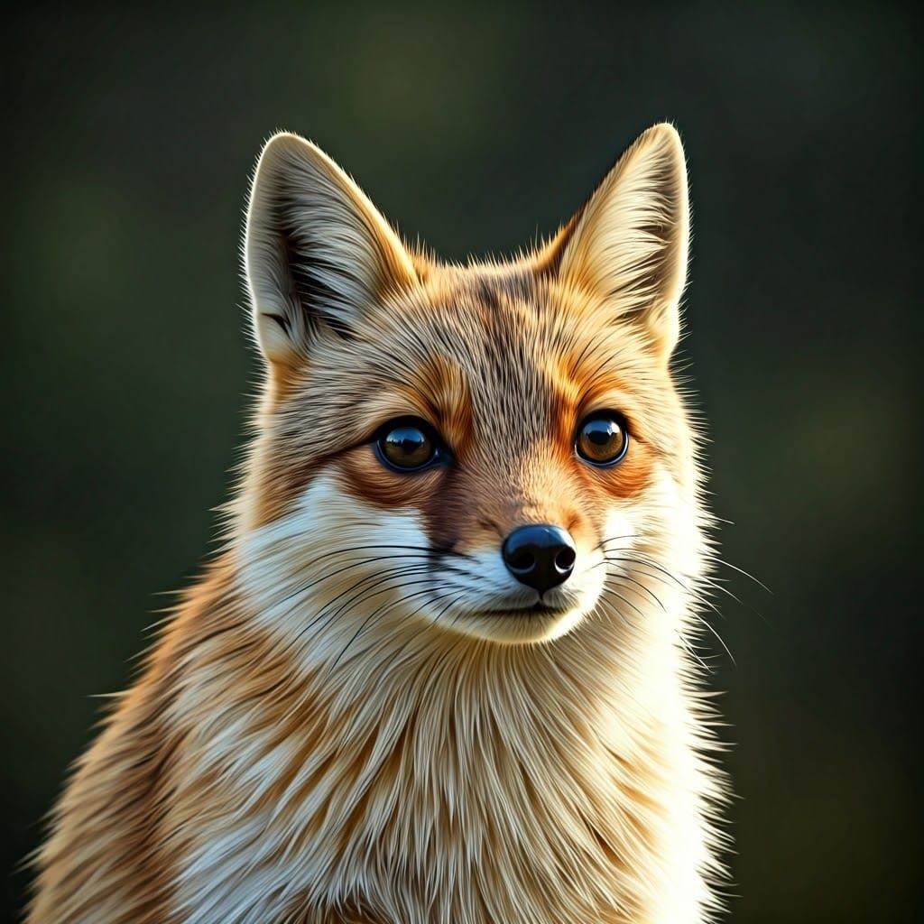 Surreal Impressionist Painting of a Small Dog Holding a Yell...