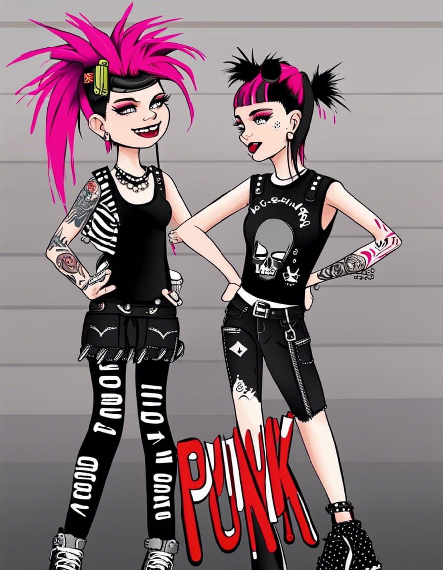 Punk Figures Generated by AI