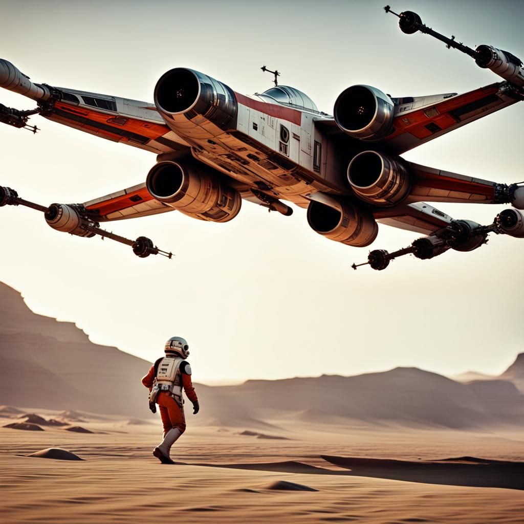 Star Wars X-Wing Fighter in Cinematic Technicolor