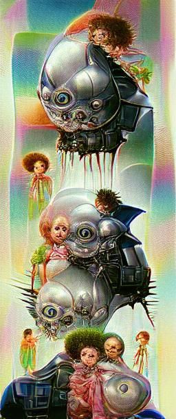 Surreal Retro Sci-Fi Mecha Mashup