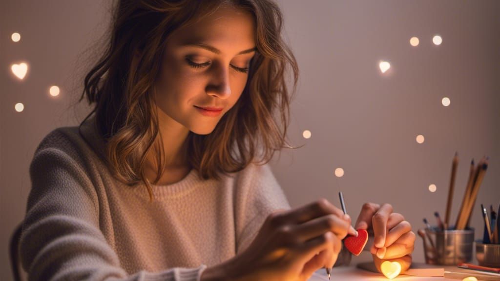 Italian Artist Draws Emoji Heart in Raw Photo