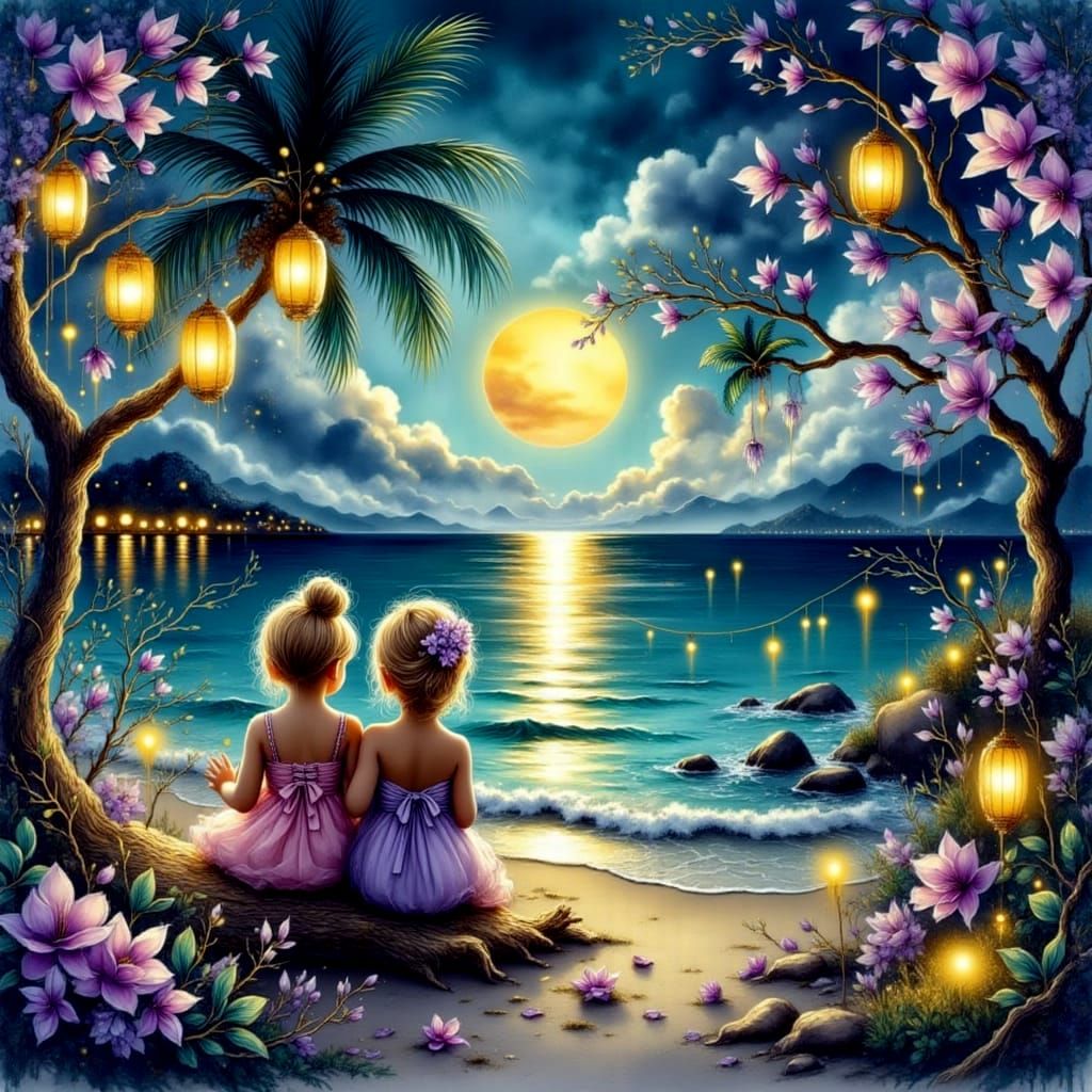 Summer Nights on the Ocean at Twilight