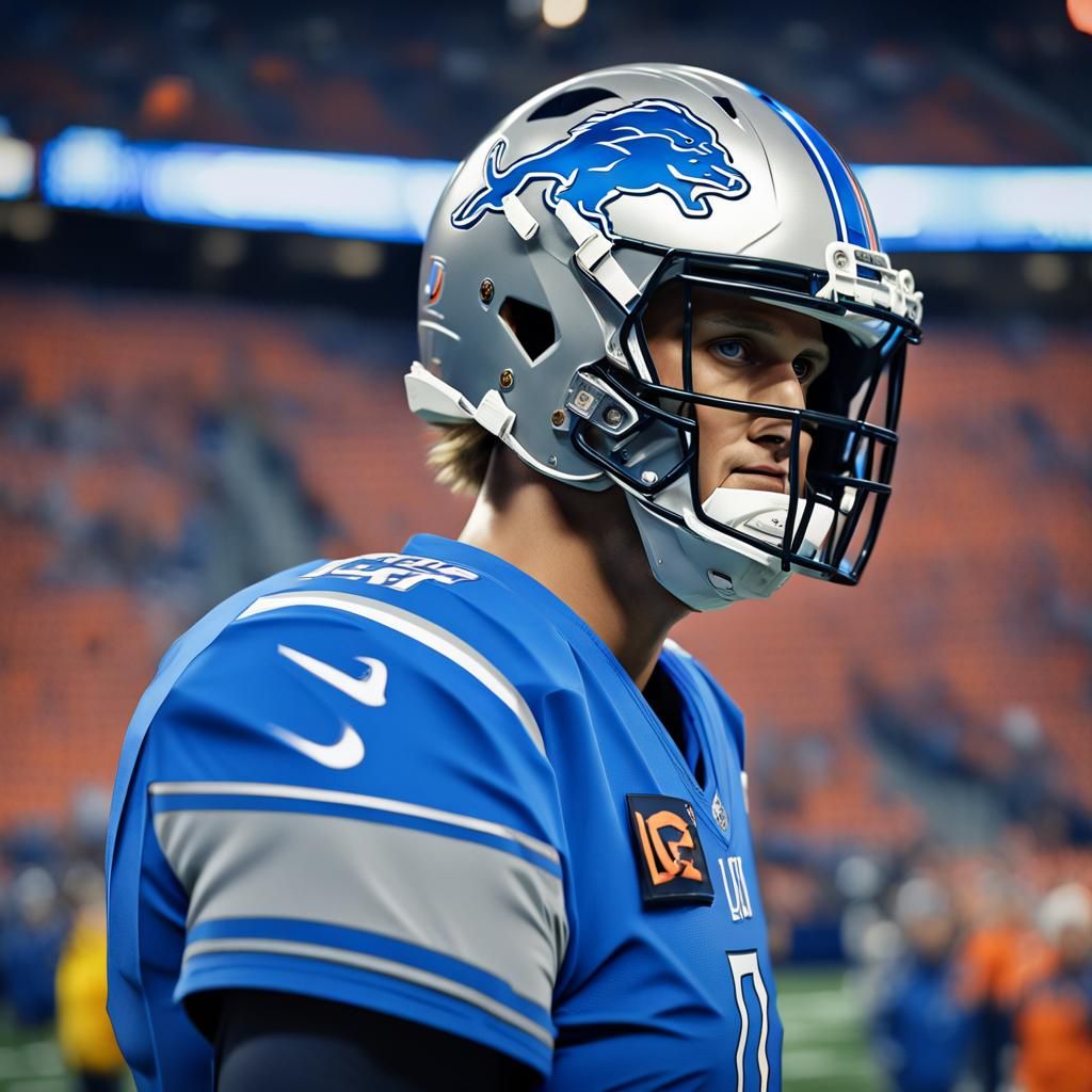 Jared Goff Warm Up: Detailed Matte Painting