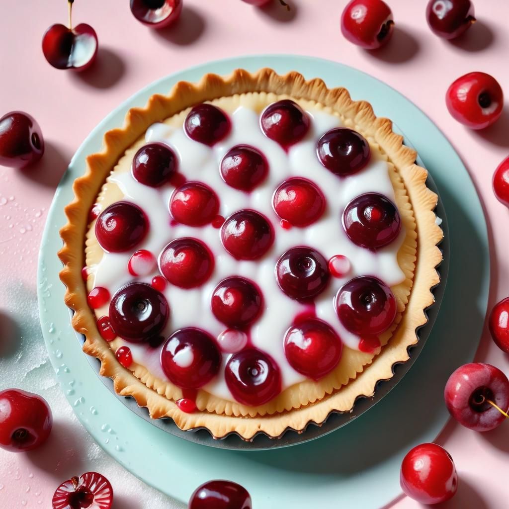 Cherry Bakewell Tart 🍒