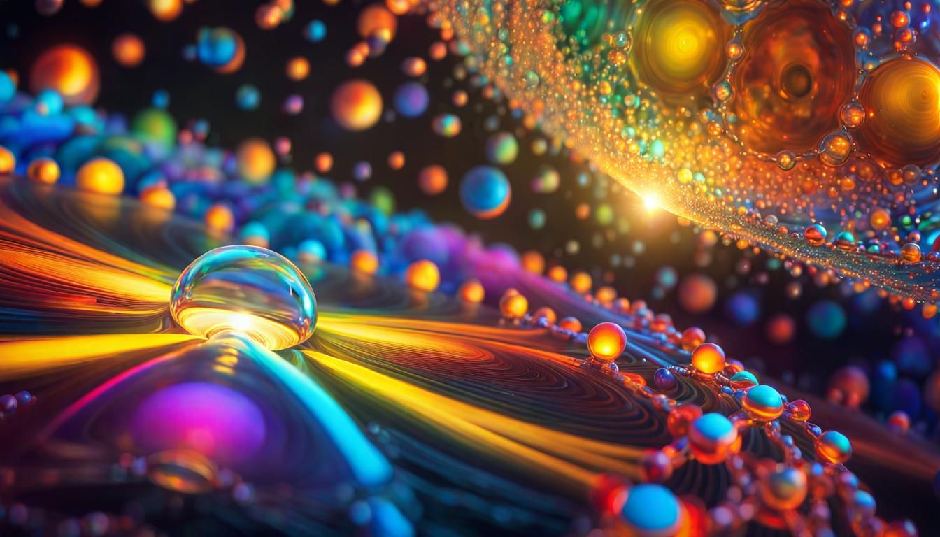 Psychedelic Iridescent Matter in Triadic Colors