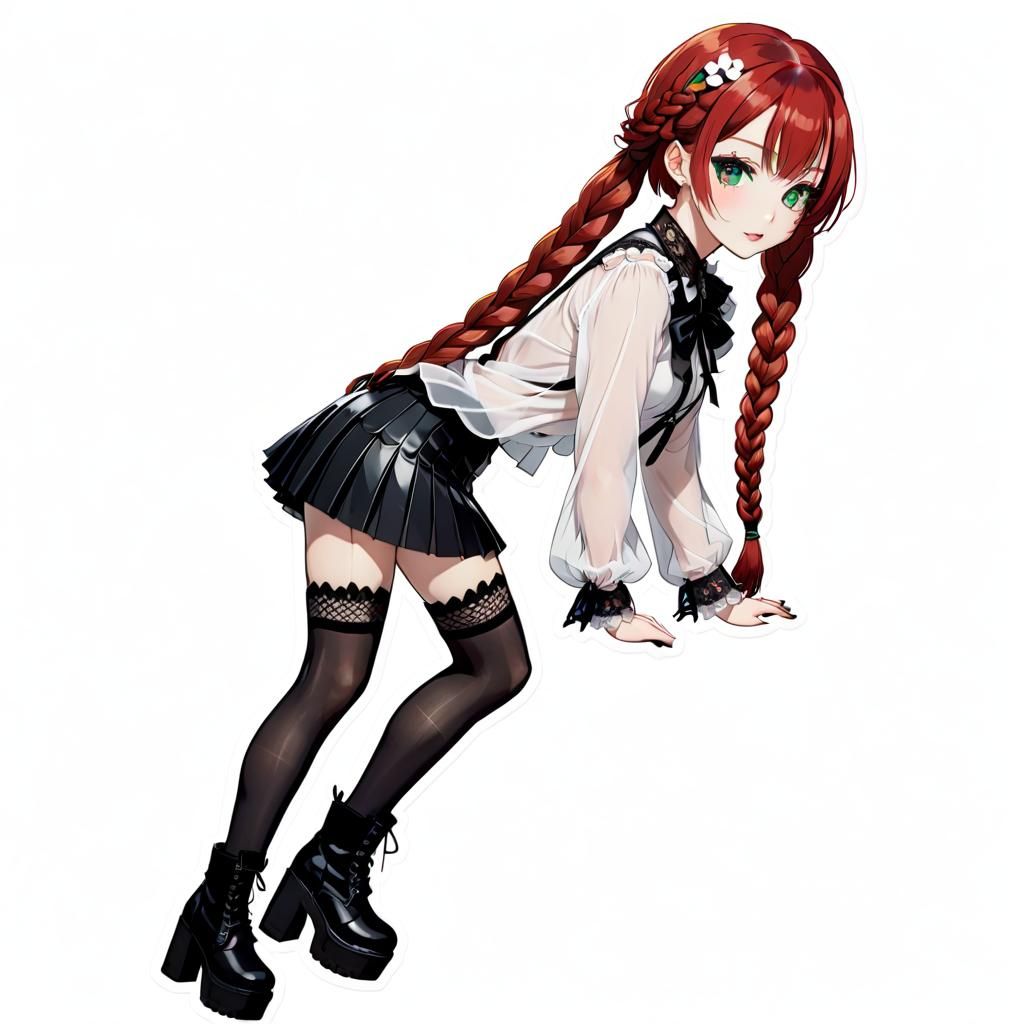 Cute Girl in Jirai Kei Shibuya Harajuku Fashion