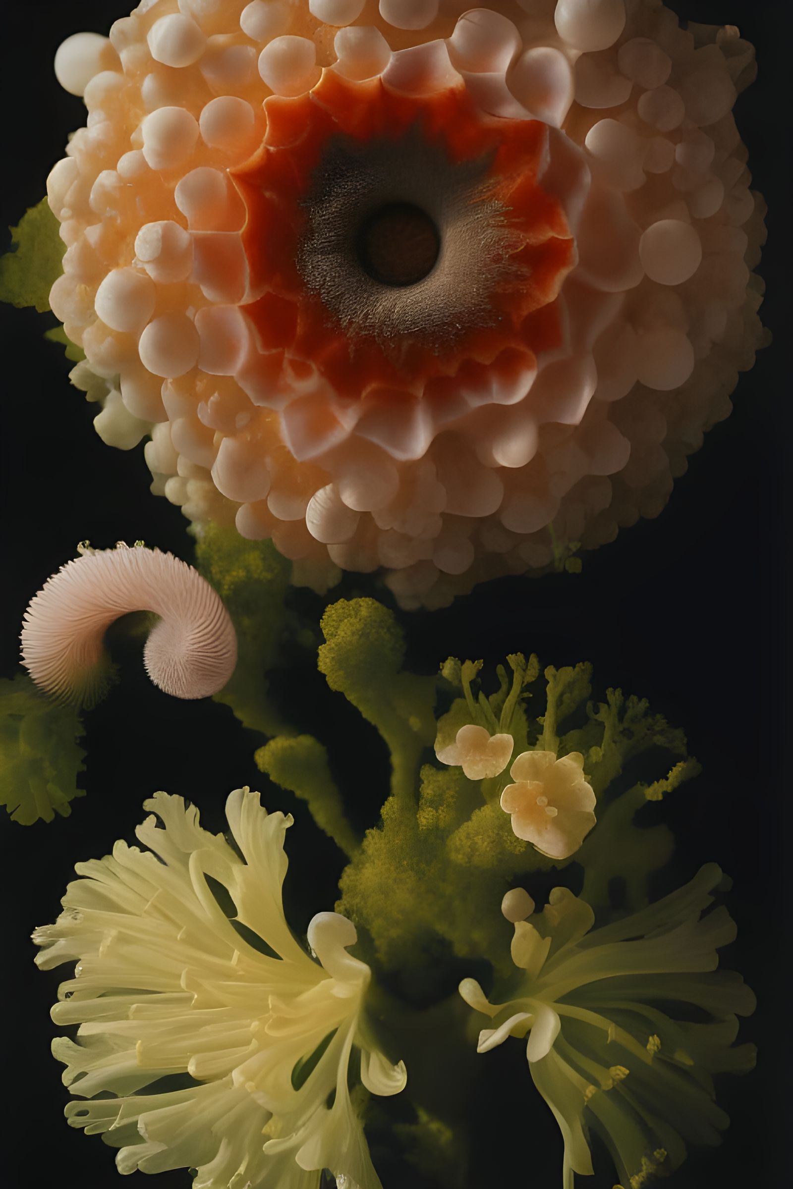 Recursive Mandelbulb Junctions in Dreamy Soft Light