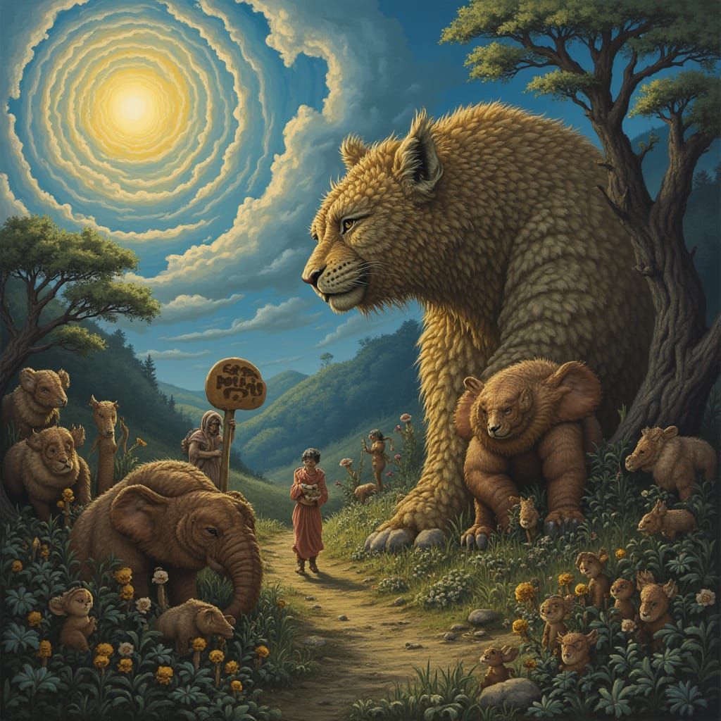 Colorful Girl on Hawaiian Beach with Hidden Details