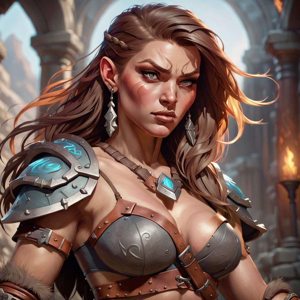 Barbarian warrior queen