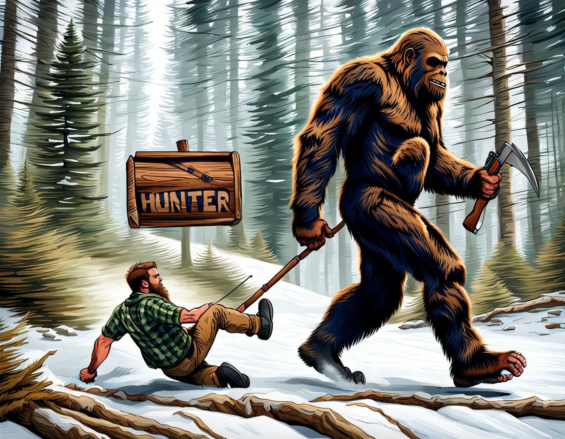 Sasquatch Drags Hunter Through Dense Forest