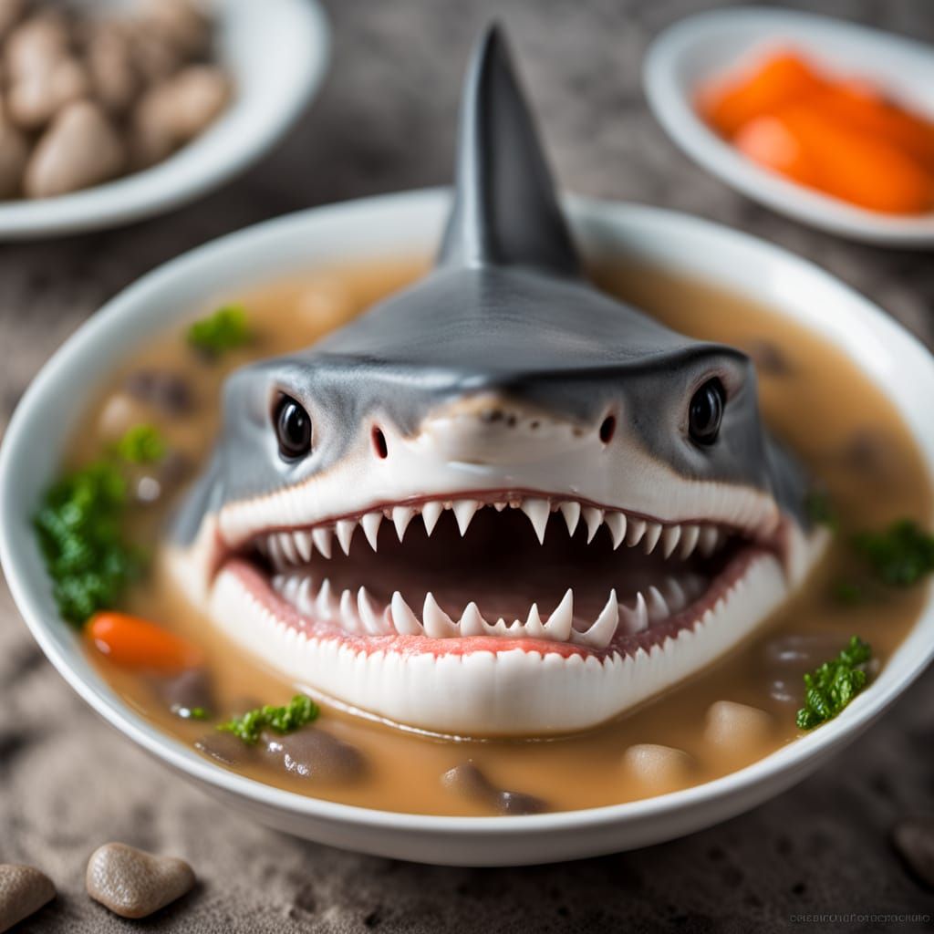 Shark's Teeth Soup: Professional Food Photography