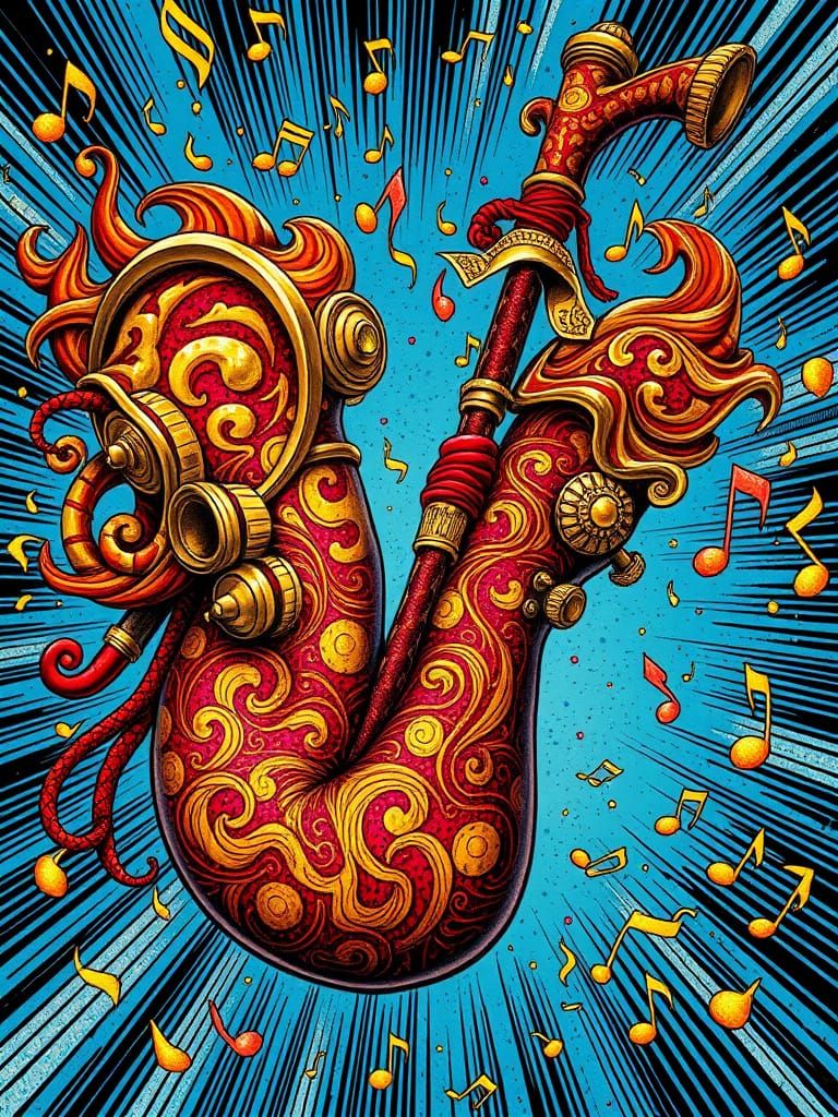 Surreal Bagpipes Unleash Sonic Blast