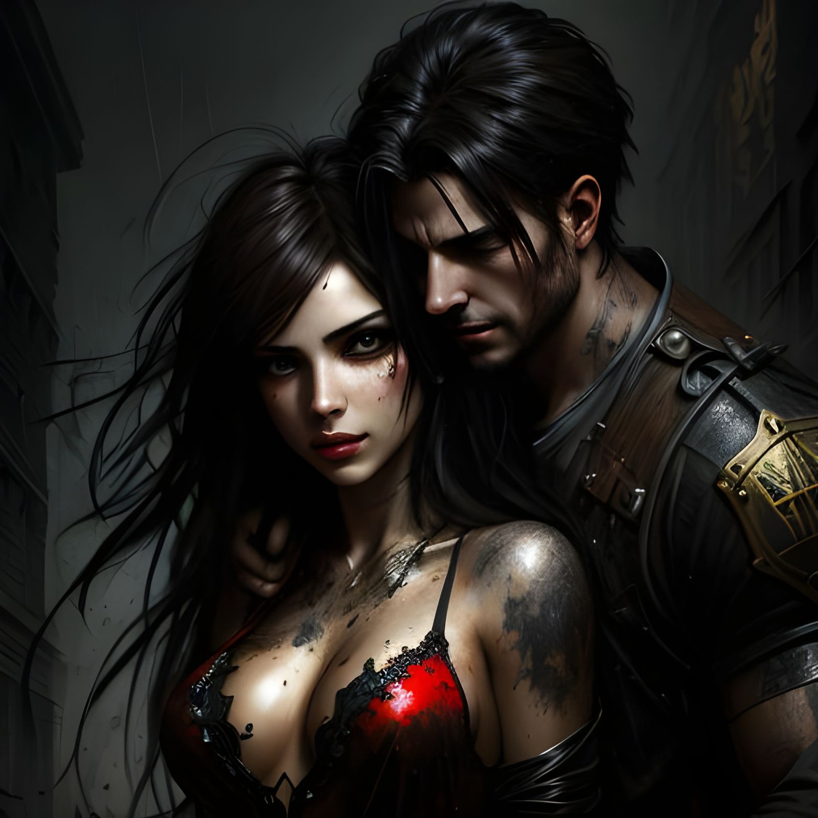 He leaned against her, taking in her intoxicating essence, while she reveled in his attention.