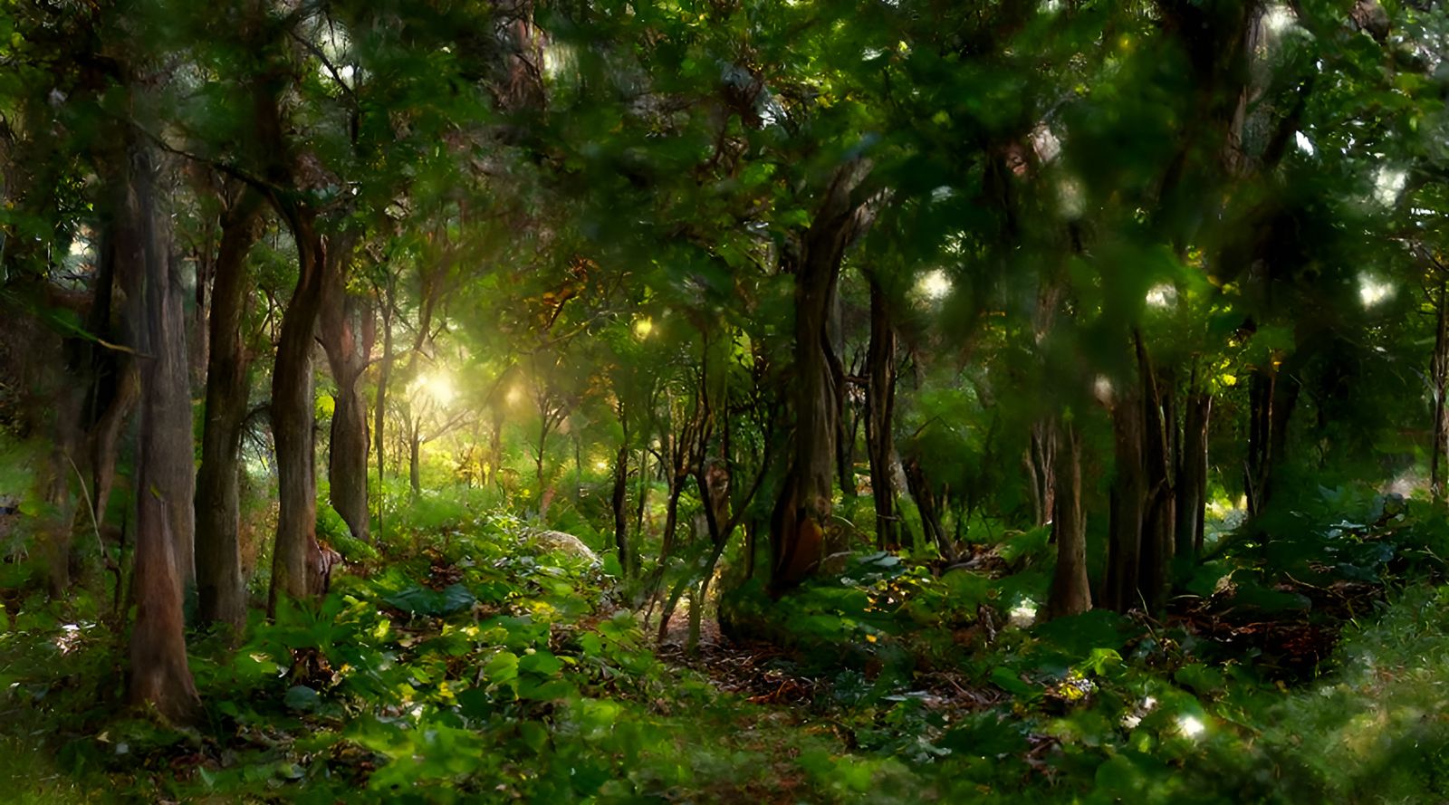 Enchanting English woodland