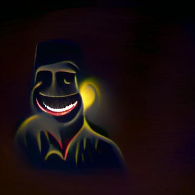 Smiling Man in the Dark