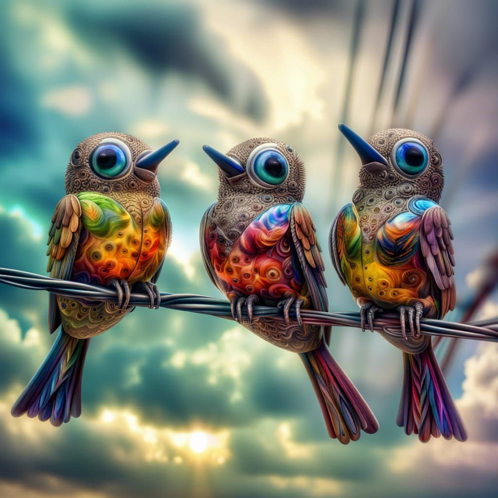 Birds on a wire