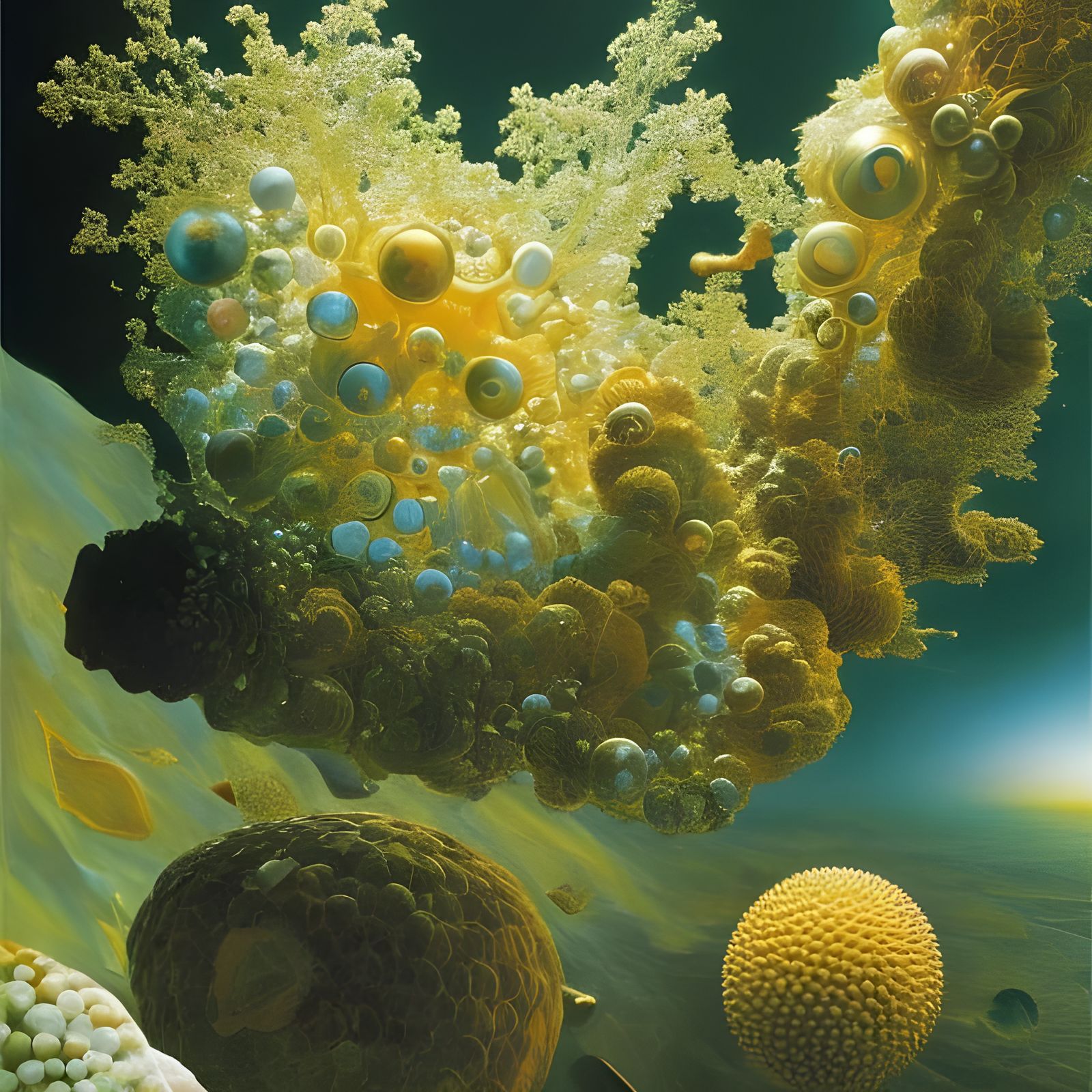 Detailed Mandelbulb Fractal with Soft Light, Octane Render