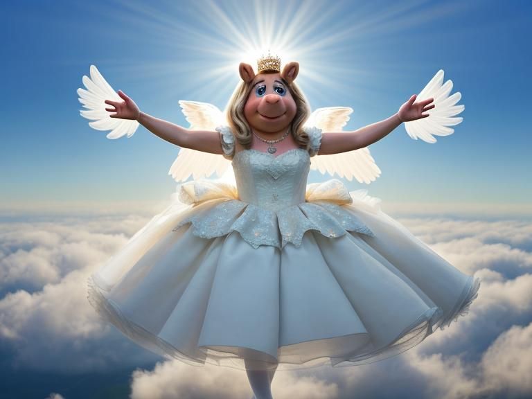 Miss Piggy Ascends in Divine Radiance