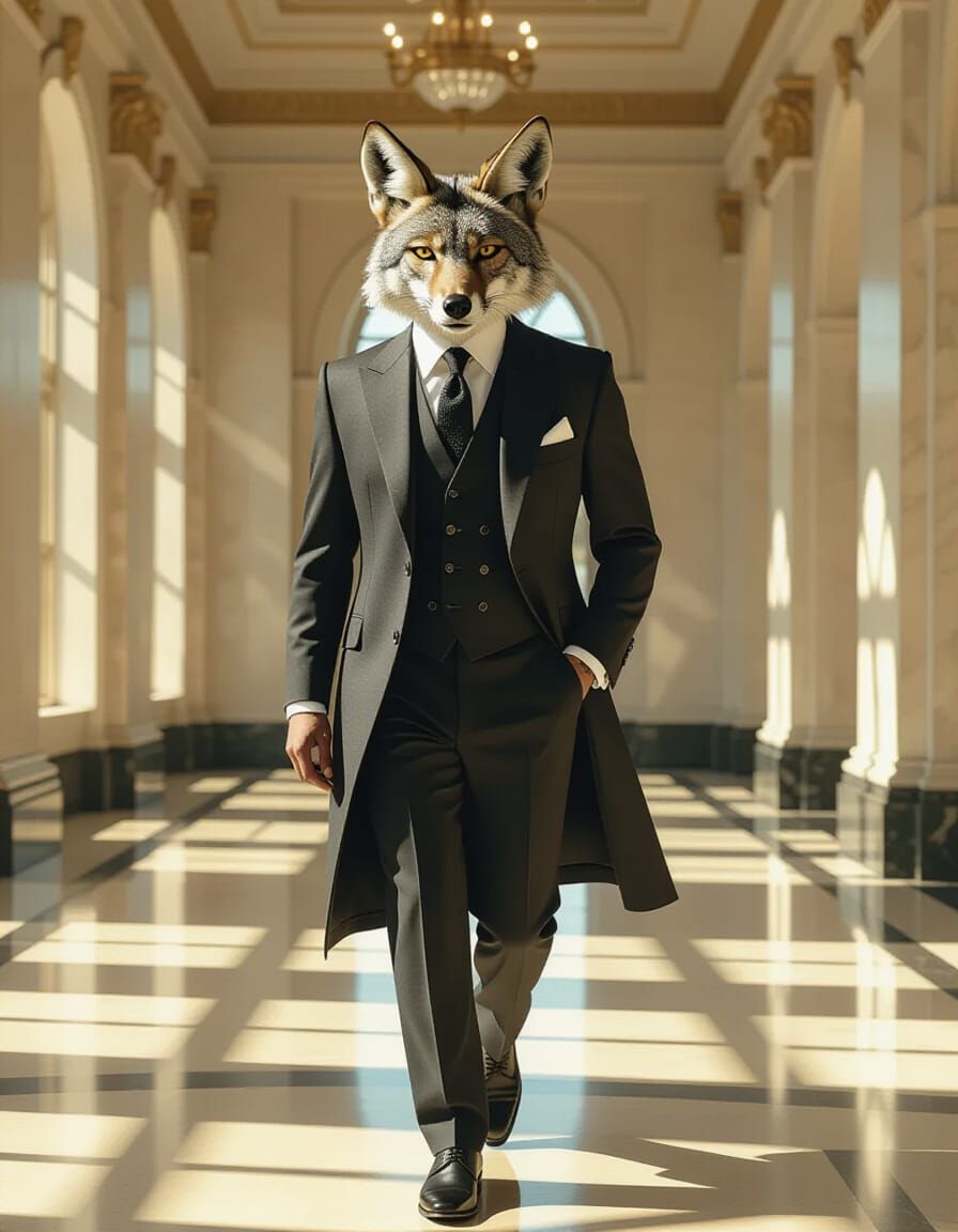 Regal Jackal in Savile Row Suit at United Nations