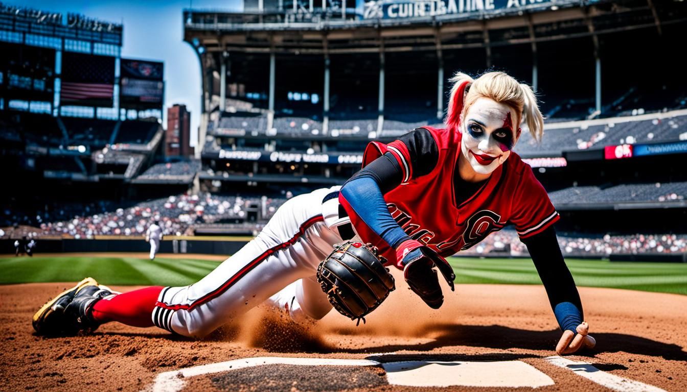 Harley Quinn Scores at Yankee Stadium