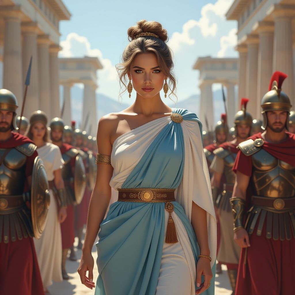 Ekecheiria, Greek Goddess of Truce, Between Armies
