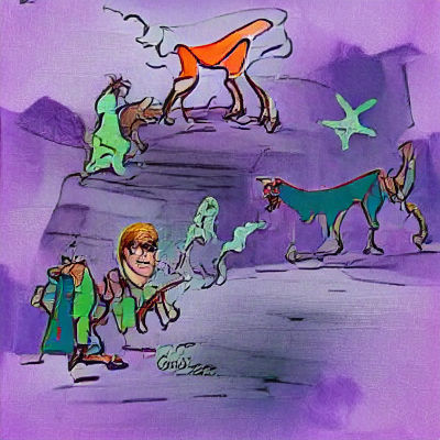 Scooby Doo in Roald Dahl Style