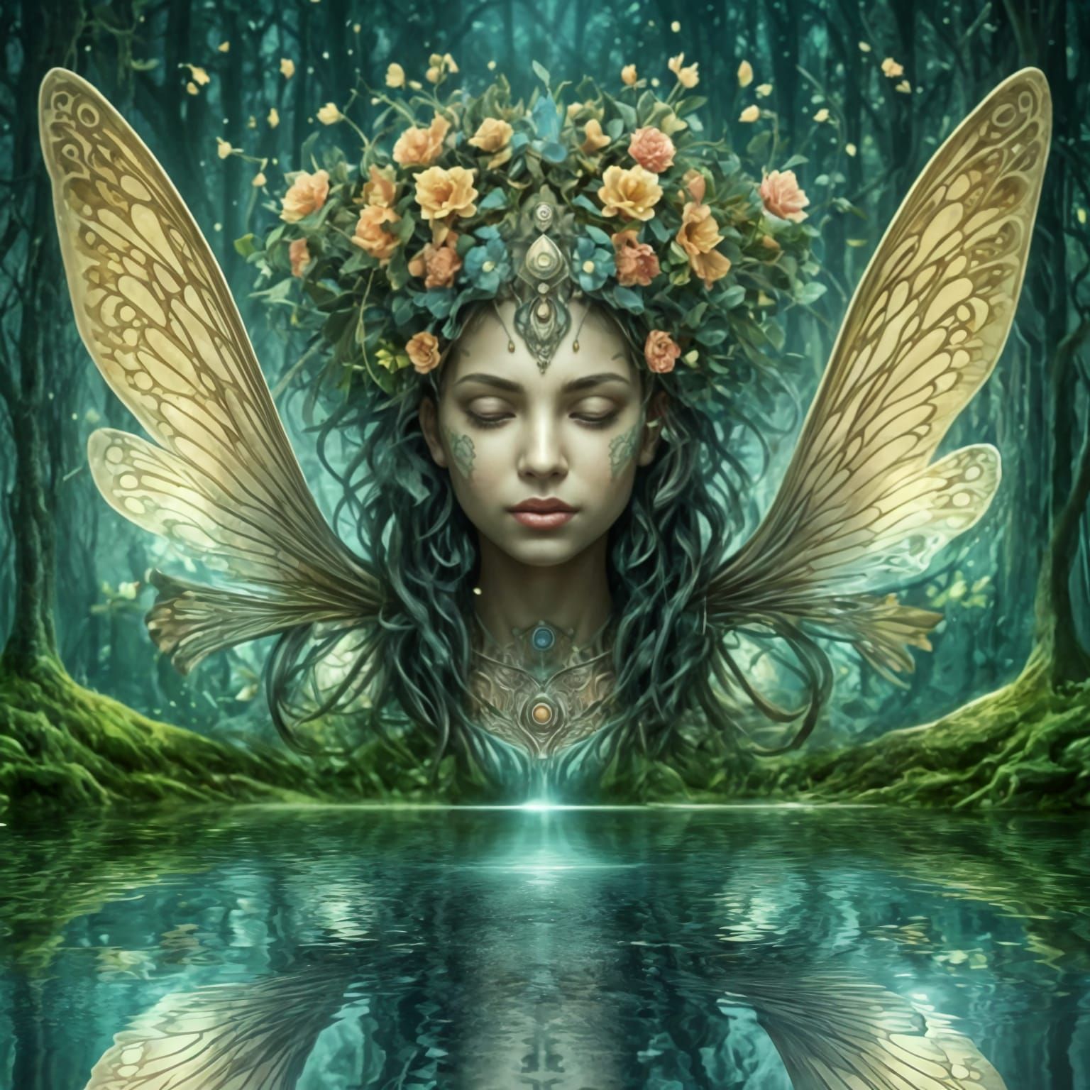 Perfectly Symmetrical Mirror Image