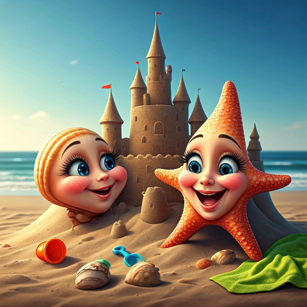 Starfish and Seashell's Sandcastle Adventure